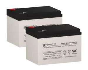 SigmasTek Battery Replacement Set of 2 for Pride Go-Go Go-Chair Wheelchair, SLA - Picture 1 of 6
