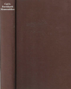 CARL J. BURCKHARDT MEMORABILIEN ERINNERGUEN UND BEGENUNGEN GERMAN TEXT - Foto 1 di 1