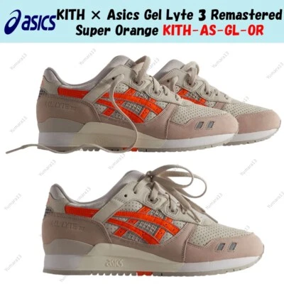 KITH × Asics Gel Lyte 3 Remasterizado Súper Naranja KITH-AS-GL-OR Para hombres Talla Foto 1 de 4