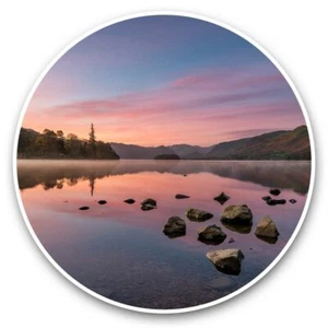 2 x Vinyl Stickers 25cm - Derwentwater English Lake District  #44872 - Afbeelding 1 van 8