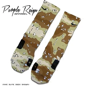 Supreme x Nike Jordan 5 "Supreme Camo" Custom Nike Elite Socks (ALL SZ) Sox - Picture 1 of 1