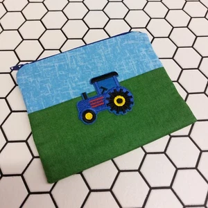 Tractor Purse Kids Boys Farm Coins Pocket Money spending cash zip pouch change - Picture 1 of 7