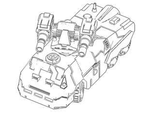 Fortune Wheeled Assault Vehicle | 6mm Maßstab 1:285 Fahrzeug | Battletech Miniatur - Bild 1 von 1