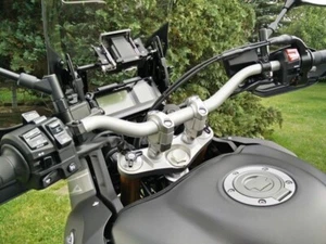 Risers for Handlebar of YAMAHA XT1200Z SUPER TENERE (2014 &up ) - 25mm up - Gray - Picture 1 of 12
