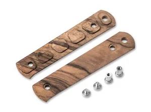 Handle Scales Boker BFF Packlite Walnut Wood Fixed Knife Escalas ✔️ 120671 - Picture 1 of 7