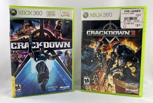 Crackdown 1 And 2 (Microsoft XBOX 360 Lot Of 2) No manuals - Picture 1 of 7