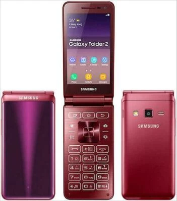 Original Samsung Galaxy Folder 2 SM-G160N Unlocked LTE 4G Smartphone Single SIM - Image 1 of 4