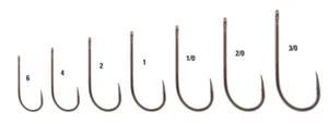 Mustad C70SAP-TX Streamer Fly Hooks Curved Big Game Salt 25pk 2XS Replaces C70SD - Picture 1 of 5