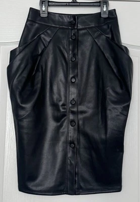 Falda Jeannie Mai X I.N.C talla 2P imitación cuero nueva sin etiquetas Foto 1 de 4