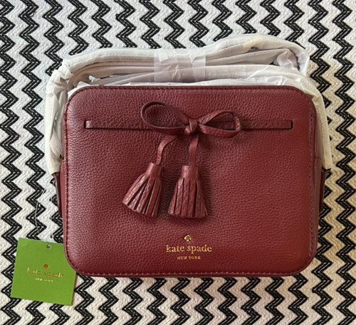 Borsa a tracolla Kate Spade NY Hayes Siena in pelle con fiocco NUOVA con sacchetto antipolvere