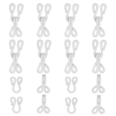 Швейные крючки и глаза, 28 мм закрытый крючок глаз застежка (10 упаковок, белый) - Изображение 1 из 4