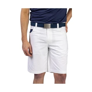 William Murray Mens 34 Classic 10" Shorts Flat Front Straight Fit White NEW - Picture 1 of 6