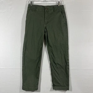 Ann Taylor Loft Capri Women Size 2P Green The Perfect Straight Slash Pockets - Picture 1 of 7