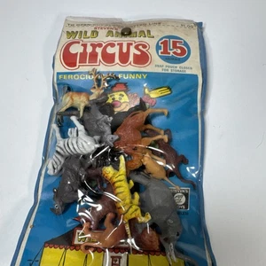 Vintage Steven's Toys Wild Animal Circus  70s Included The Vinyl Carry Pouch New - Picture 1 of 4
