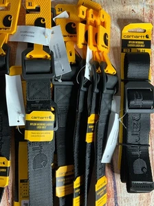 Carhartt Herren Ladder Lock Gürtel Nylon Gurtband Gr. MEDIUM/LARGE/XLARGE schwarz Neu mit Etikett - Bild 1 von 6