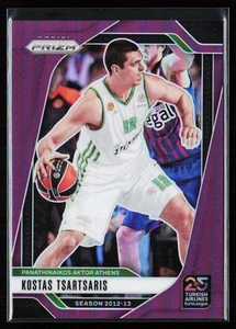 2024-25 Panini Prizm Euroleague Kostas Tsartsaris Purple Prizms /99 #130 - Picture 1 of 10