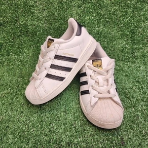 Toddler Size 9K Adidas Superstar Classics Ortholite Shoes - Picture 1 of 9