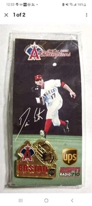 NEW/SEALED Darin Erstad #17 ANAHEIM ANGELS MLB Gold Glove 2002 World Series Pin - Picture 1 of 2
