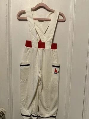 Macacão, Romper Vintage Dior Kids RARO 4T Náutico Branco, Azul e Vermelho - Imagem 1 de 4