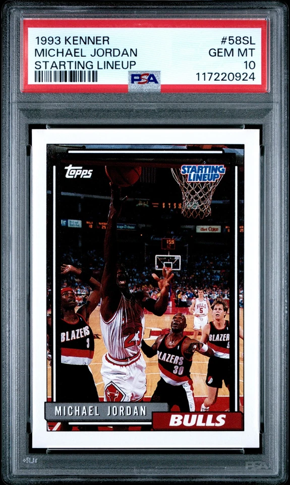 1993 KENNER STARTING LINEUP #58SL MICHAEL JORDAN PSA 10 - Image 1 of 2
