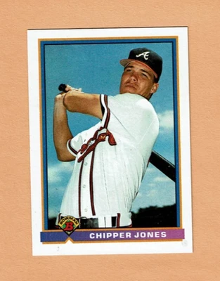 Tarjeta de novato Bowman 569 Chipper Jones Atlanta Braves 1991 casi nueva-como nueva o mejor Foto 1 de 2