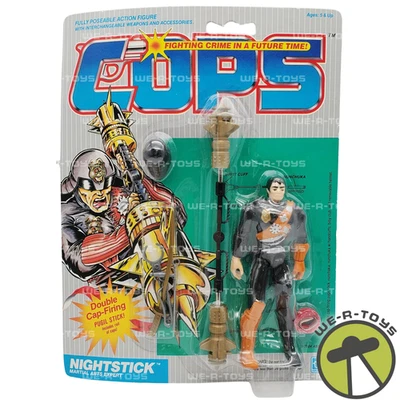 Figura de acción COPS Nightstick con tapa-Firing Pugil Stick 1988 Hasbro 7713 NRFP Foto 1 de 4