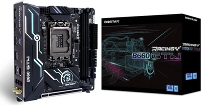Biostar Racing B660GTN Gaming WIFI Intel Sockel 1700 Mainboard Intel B660 mITX - Bild 1 von 4