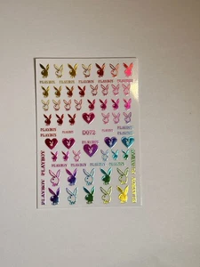 Trendy Playboy Bunny Nail Art stickers for Acrylic and gel nail Decorations - Picture 1 of 3