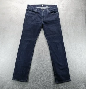 7 For All Mankind Jeans Herren 34x33 Blau Slimmy Slim Straight Stretch Dark Wash - Bild 1 von 10