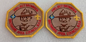 Vintage BSA Boy Scouts Baltimore Area Council Brownsea Patch 1970s New NOS - Picture 1 of 3
