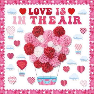 Valentine's Day Bulletin Board Decoration 3D Pink Red Heart Paper Cutouts Lov... - Image 1 of 4