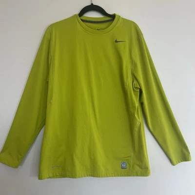 Camisa Nike ProCombat Verde Hipercálida Compresión DriFit Performance Para Hombres XL Foto 1 de 4