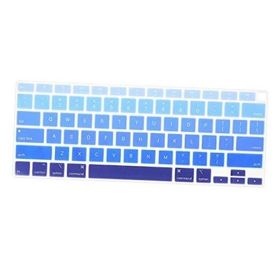  Ultra Thin Silicone Keyboard Cover Skin for MacBook Air 13 Inch Ombre Blue - Image 1 of 4
