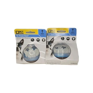 Pet Zone IQ Treat Ball Adjustable Dog Treat Ball & Activity Dispenser Lot Of 2  - Picture 1 of 4