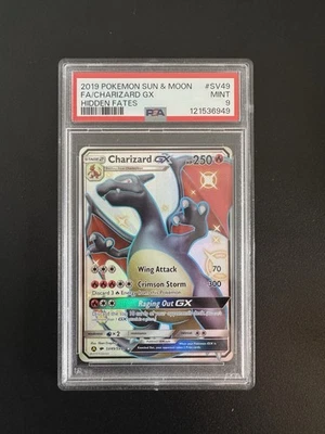 Charizard GX SV49/SV94 Hidden Fates Full Art Holo Card PSA 9 - Image 1 of 2