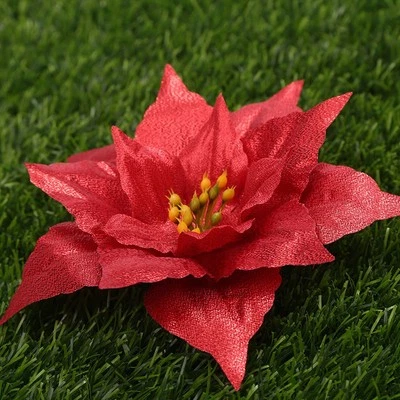 Glitter Poinsettia Eye Catching Addition Uso Variet?? Di Specifiche S - Immagine 1 di 4