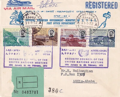 JJ545-ETHIOPIA-Collection For Air Mail To ADDIS ABEBA - Image 1 of 2