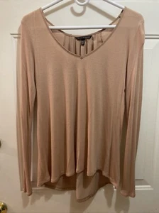 VICTORIA’S SECRET Brown Satiny Body/Corps Blouse Sz S/P - Picture 1 of 11