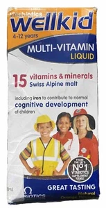 Wellkid by Vitabiotics Multi-Vitamin Liquid 150ml for 4 to 12 Years Old - Picture 1 of 8
