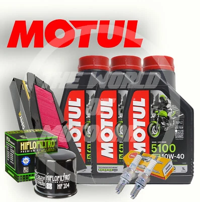 MOTUL NYPSO HIFLO NGK TAGLIANDO HONDA SILVER WING/400 MOTUL 5100 10W40 FILTRO ARIA FILTRO OLIO CANDELE
