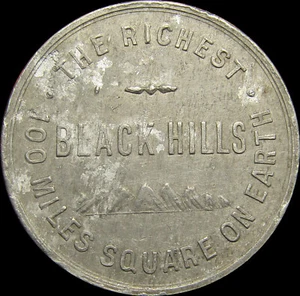 1901 MOUNTAIN-PLAIN FESTIVAL Denver, CO. BLACK HILLS S.D. Reichste 100 Meilen 30mm - Bild 1 von 2