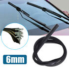 1Pc 26" 6Mm Black Silicone Frameless Windshield Wiper Blade Refill Car Accessory