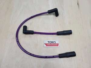Ton's 8mm PURPLE SPARK PLUG WIRES HARLEY SOFTAIL 00-17 DYNA 99-17 SUPER FX USA - Bild 1 von 3