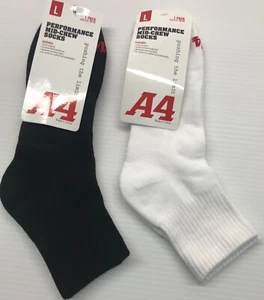 Calcetines Hombre A4 Adulto Talla Blanco y Negro Colores Performance Mid-crew - Imagen 1 de 2