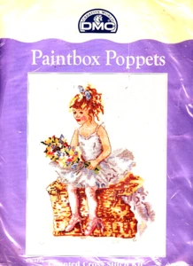 ¡¡OFERTA!! Kit de punto de cruz contado DMC Poppets Waiting In The Wings BALLET - Imagen 1 de 3