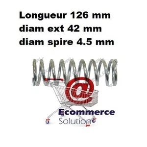 RESSORT DE POMPE 126 mm DIAM EXT 42 mm DIAM SPIRE 4.5 mm TRANSPALETTE MANUEL - Foto 1 di 1