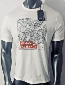 New Armani Exchange Men's Regular  Fit  Logo  Short  Sleeve Shirt - Picture 1 of 5