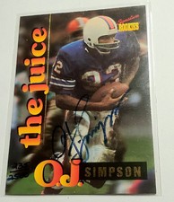 1995 Signature Rookies OJ Simpson “The Juice” Rookie Autograph #235 /2500