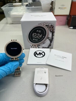 Двухцветные умные часы Michael Kors Gen 5E Darci Pavé DW11M2 MKT5129V — Б/У - Изображение 1 из 4