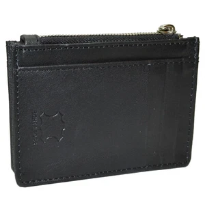 ELtorro Unisex Geldbörse Kreditkarten Etui Münzfach Echt Leder (schwarz) - Picture 1 of 6